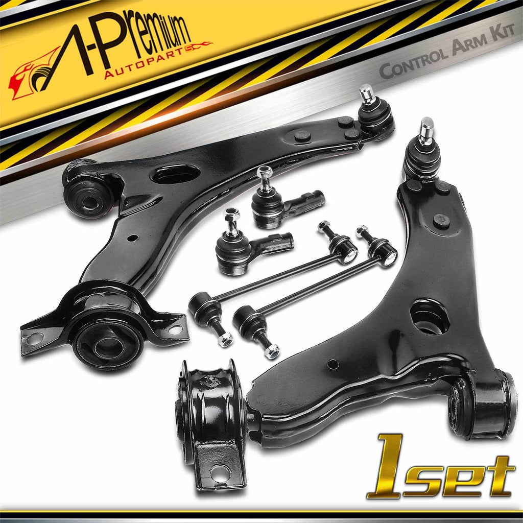 6X Front Lower Control Arm & Sway Bar Tie Rod for Ford Focus (2000–2004)