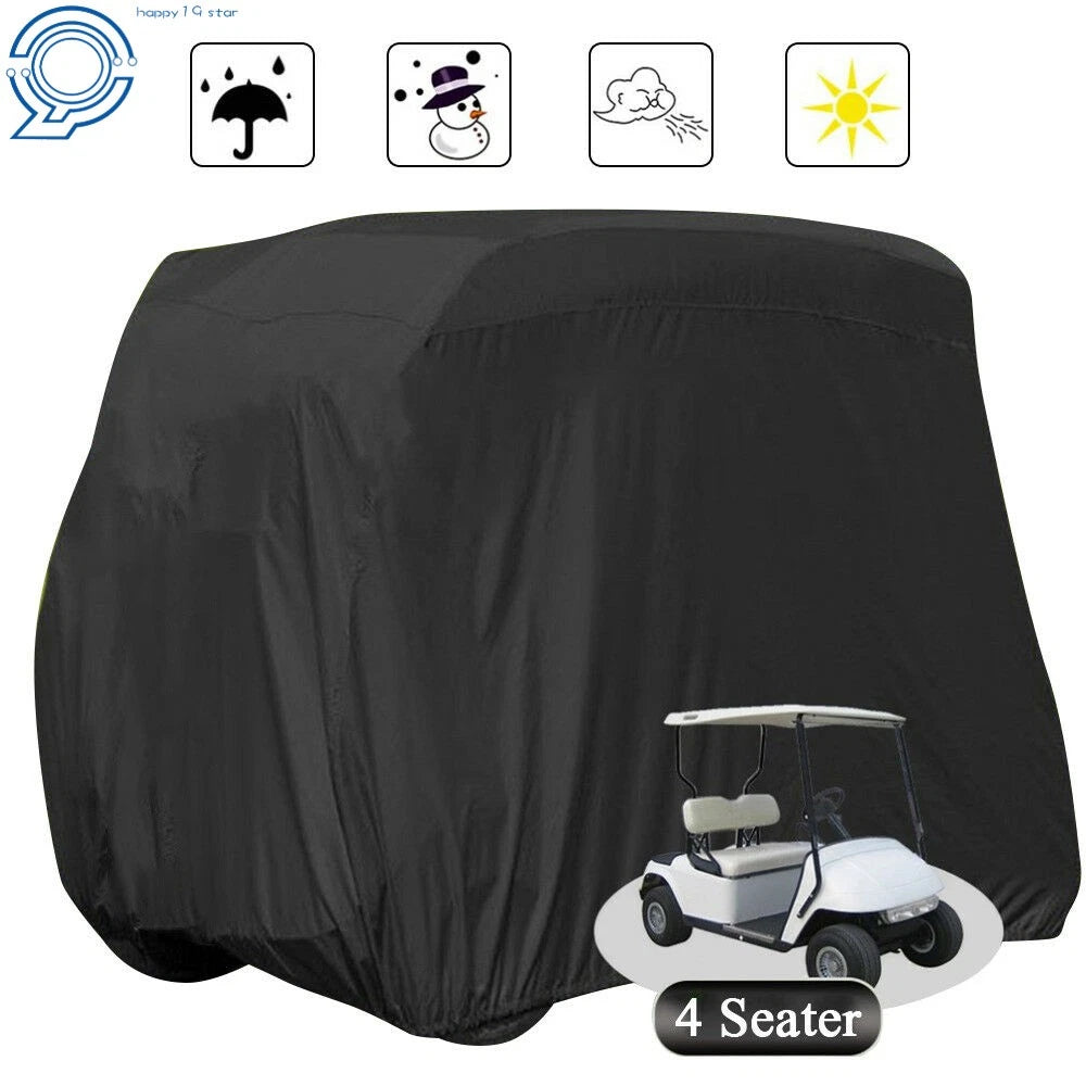 Waterproof Storage Cover for EZGO Club Car Yamaha Golf Cart (4 Passenger)