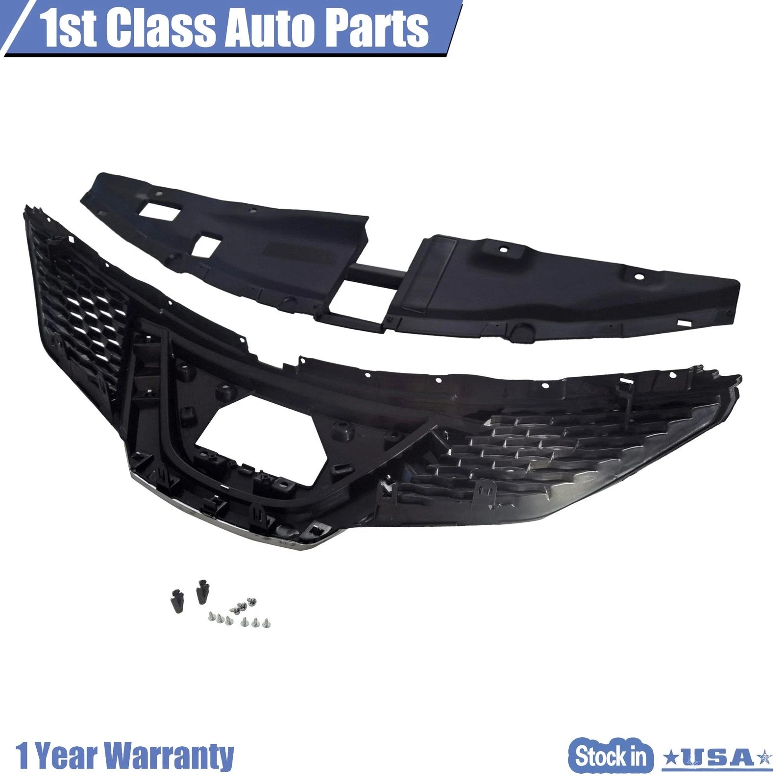 Black Chrome Front Upper Grille for Nissan Rogue Sport (2018-2019)