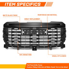 Matte Black Denali Style Mesh Front Grille for GMC Sierra 1500 (2022–2025)
