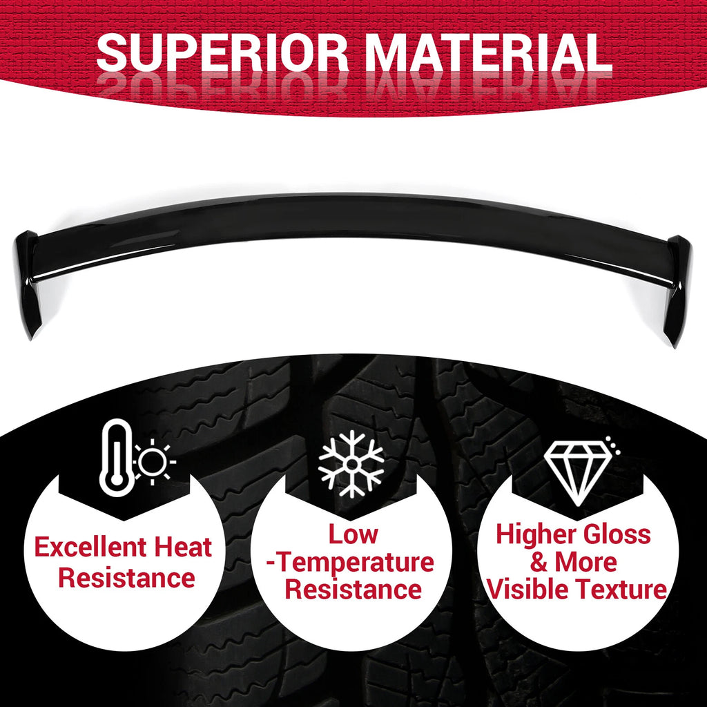 Glossy Black Rear Window Roof Spoiler for Subaru Impreza WRX STI (2002–2007)