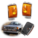 2X Amber Front Bumper Corner Lights for Toyota Pickup & 4Runner (1984–1986)