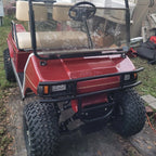Black Steel Front Bumper Brush Guard for Club Car DS (1981–Present)