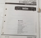 Yamaha DEQ5 Digital Equalizer Service Manual & Parts List