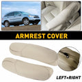 Leather Front Seat Armrest Cover for Honda CR-V (2010–2011) Beige