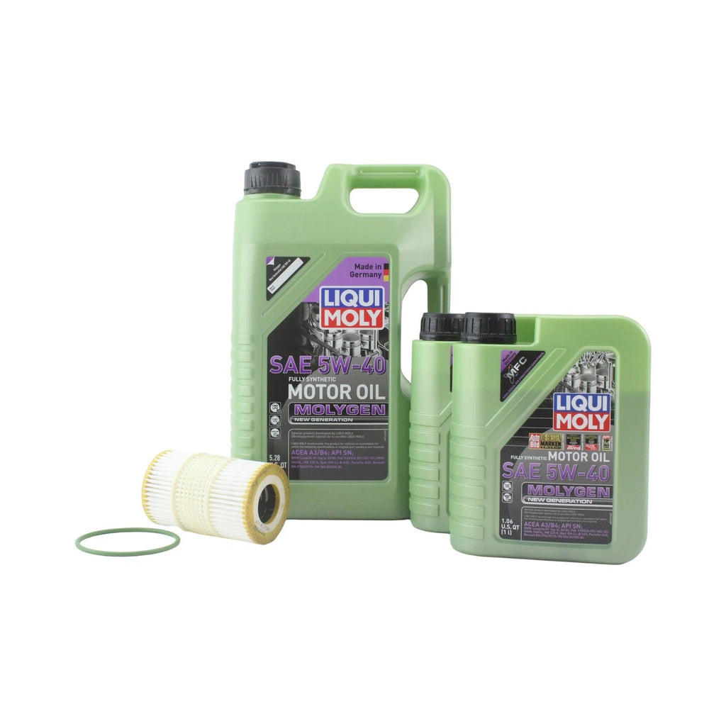 Oil Change Kit 7L Liqui Moly Molygen 5W-40 for Audi CREC/CREH
