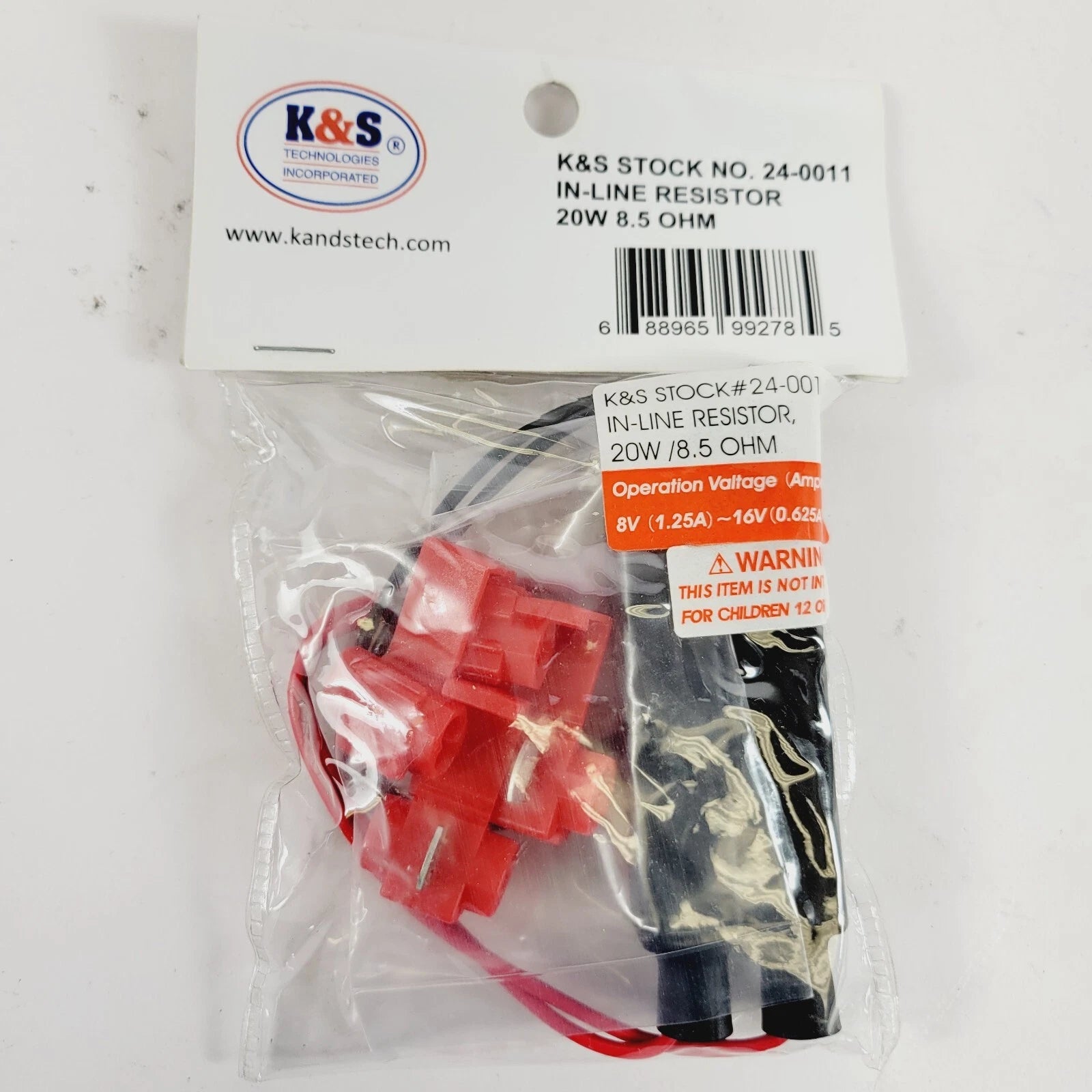 In-line Resistor for Universal Applications (20W, 2050-0069, 24-0011)