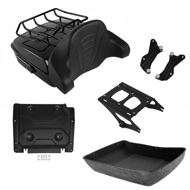 Chopped Trunk Backrest Rack Mount for Harley Electra Glide (2014–2026)