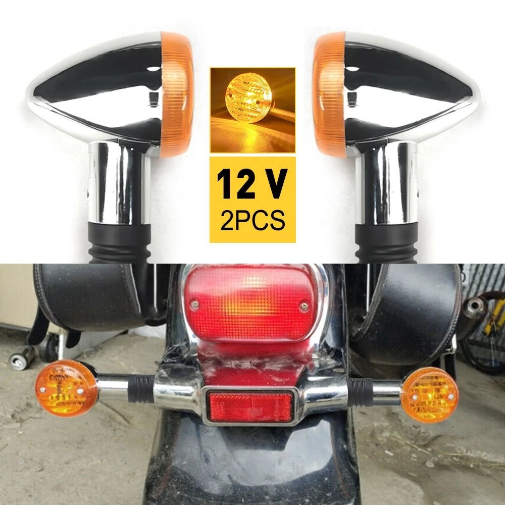 2X Turn Signal Lights for Honda Shadow VT 750, VTX 1100, 1300, 1800 (1997–2008)