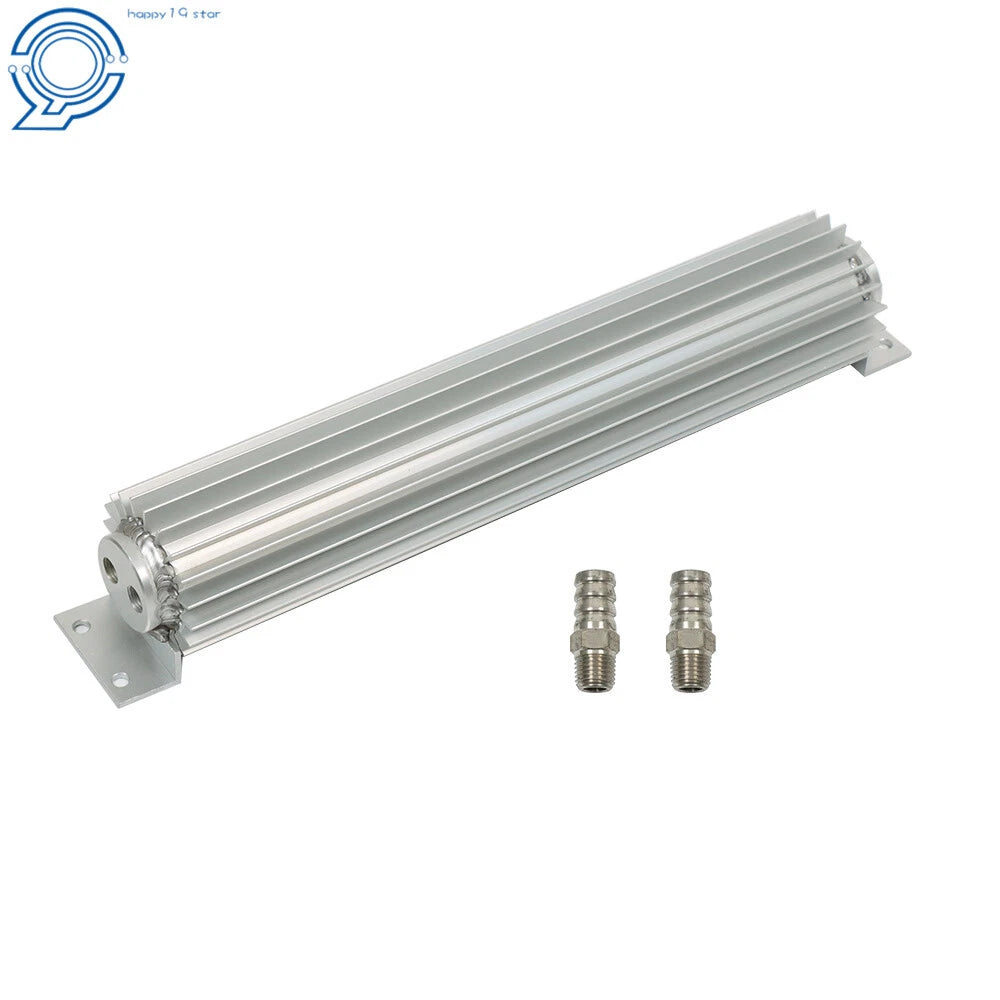 15" Dual Pass Aluminum Finned Transmission Oil Cooler Universal