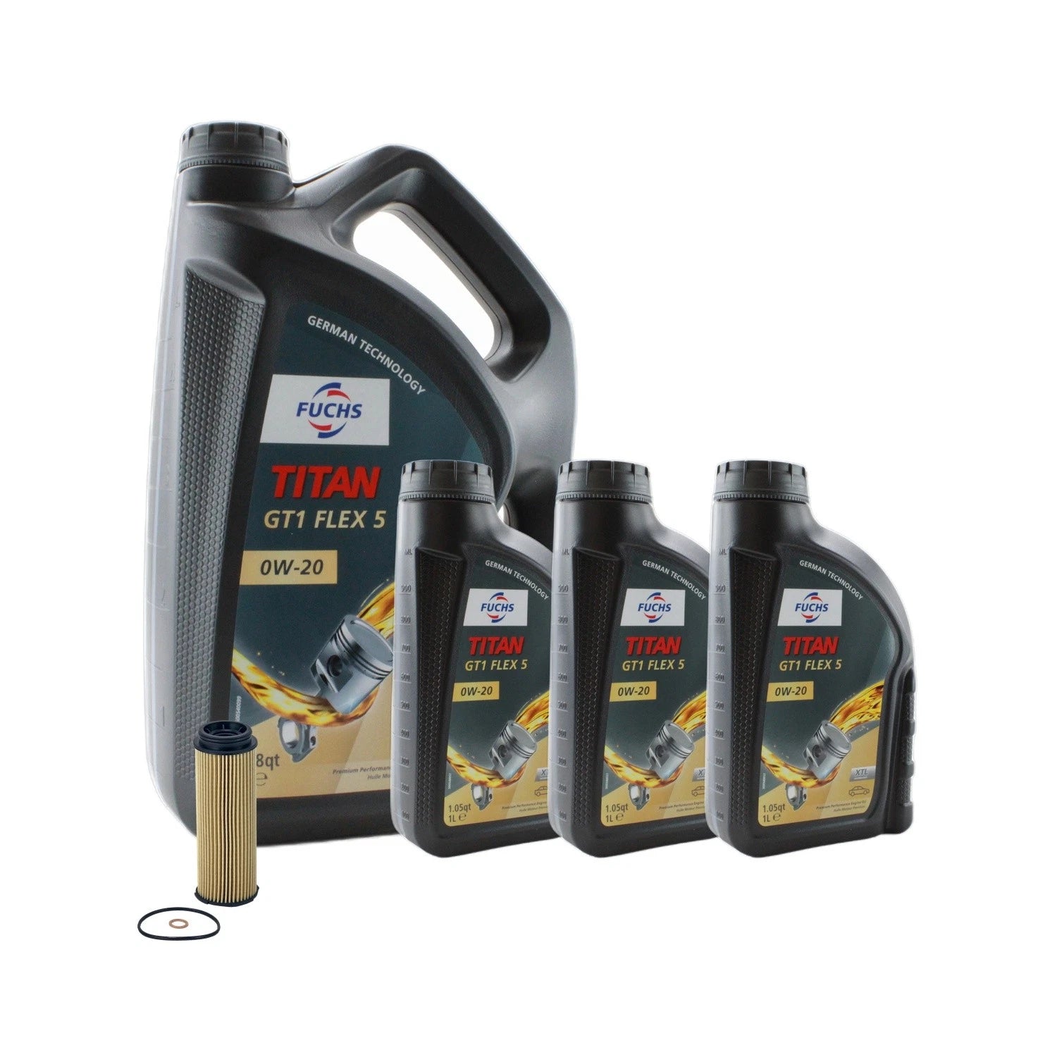 8L Engine Oil Change Kit for BMW G02 X3, G22 M440i (2020–2023) - Fuchs TITAN GT1 FLEX 5 0W20, Wix