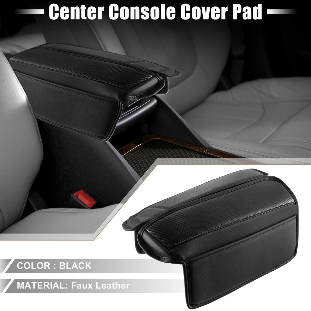 2X Center Console Armrest Pad Cover for Nissan Rogue (2021–2023) Black