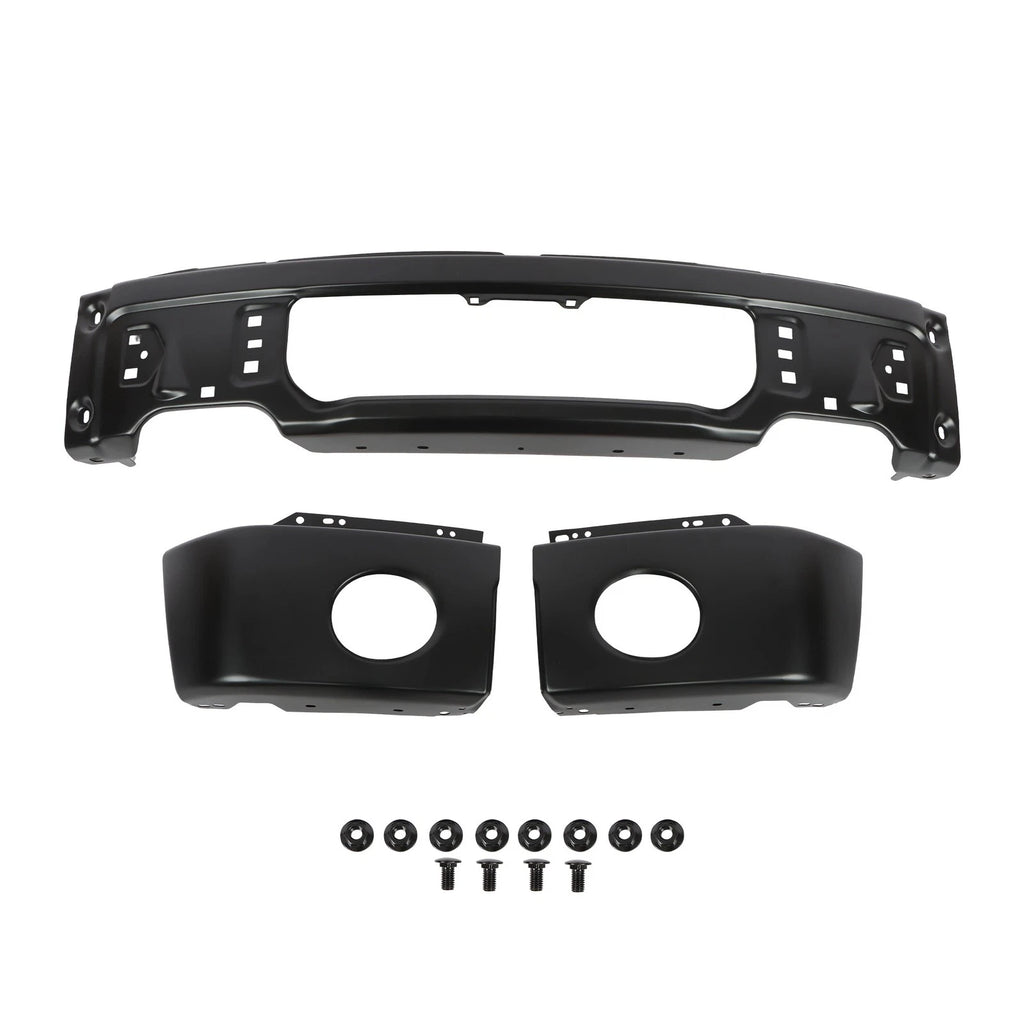 Split Style Front Bumper for Ford F150 (2009-2015) Durable Steel Black