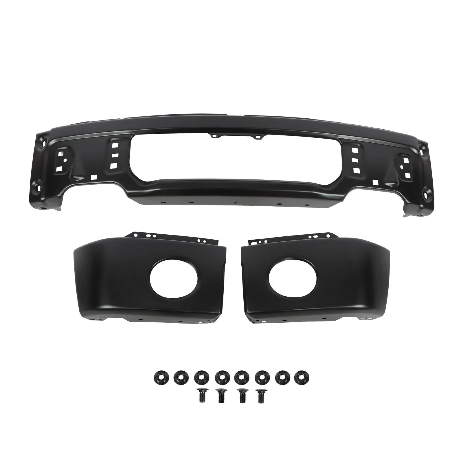 Split Style Front Bumper for Ford F150 (2009-2015) Durable Steel Black