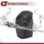 1 Pc Gear Shift Knob Cover for Hyundai Sonata (2011–2014) Black Gray Faux Leather