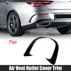 1 Pair Rear Bumper Spoiler Air Vent Outlet Cover Trim for Mercedes-Benz CLA (2014–2019)