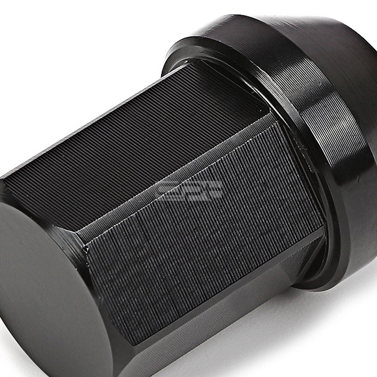 20 PCS Closed End M12x1.5 35mm Tall Black Aluminum Lug Nuts + Adapter
