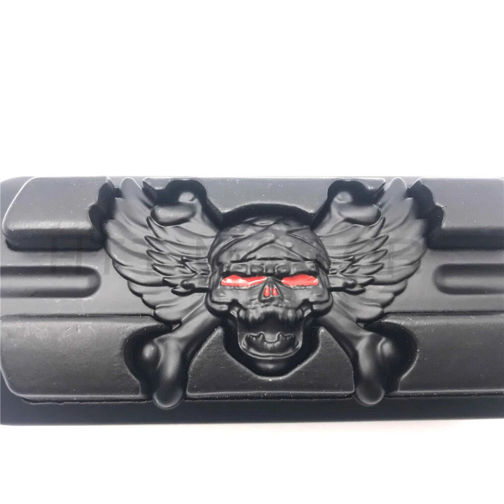 Black Pirate Zombie Footpegs for Harley Davidson Touring Softail Dyna (2010–2023)
