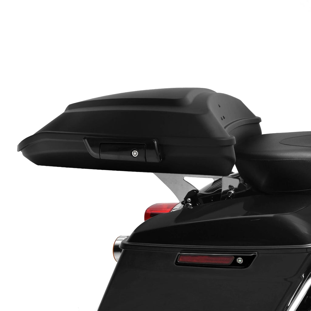 Matte Black Razor Trunk for Harley Electra Glide & Street Glide (2014–2025)