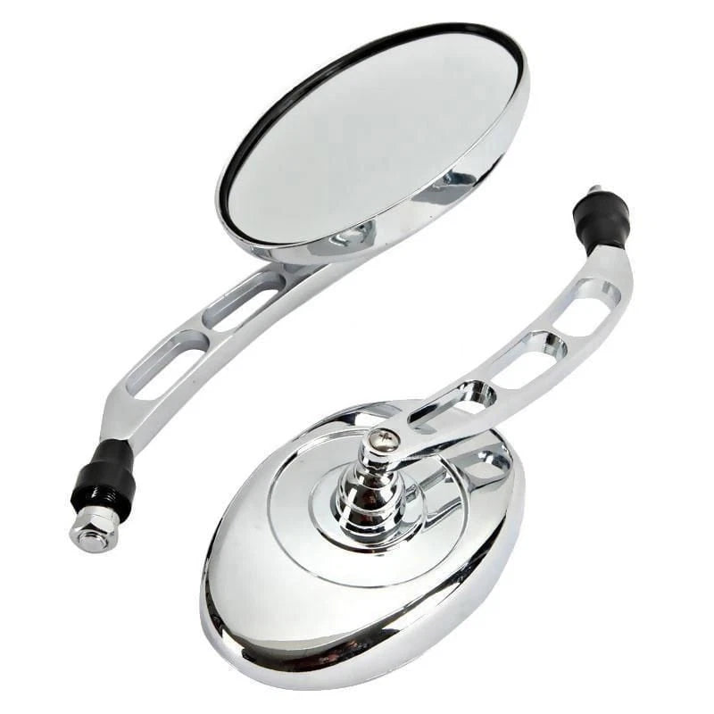 Chrome Rearview Mirrors for Honda Shadow Rebel CB Cruiser (10MM Thread)