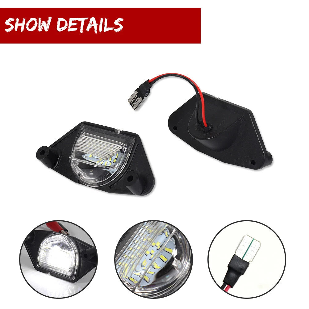 2X SMD LED License Plate Light for Pontiac Aztek (2001–2005)