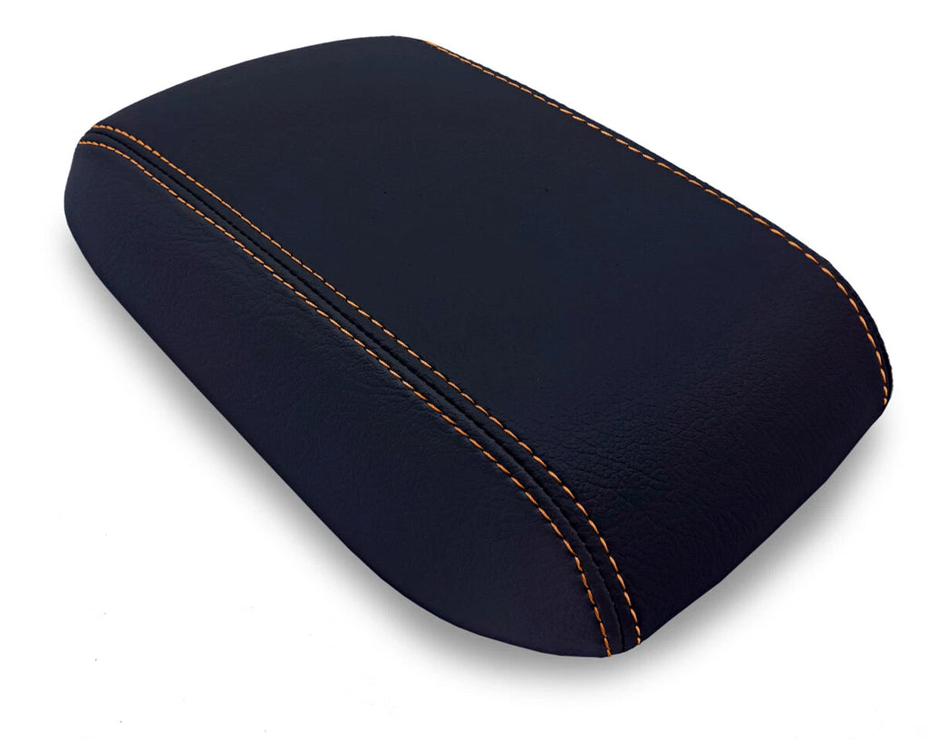 Console Lid Armrest Cover for Subaru Forester (2009–2018) Orange Stitch