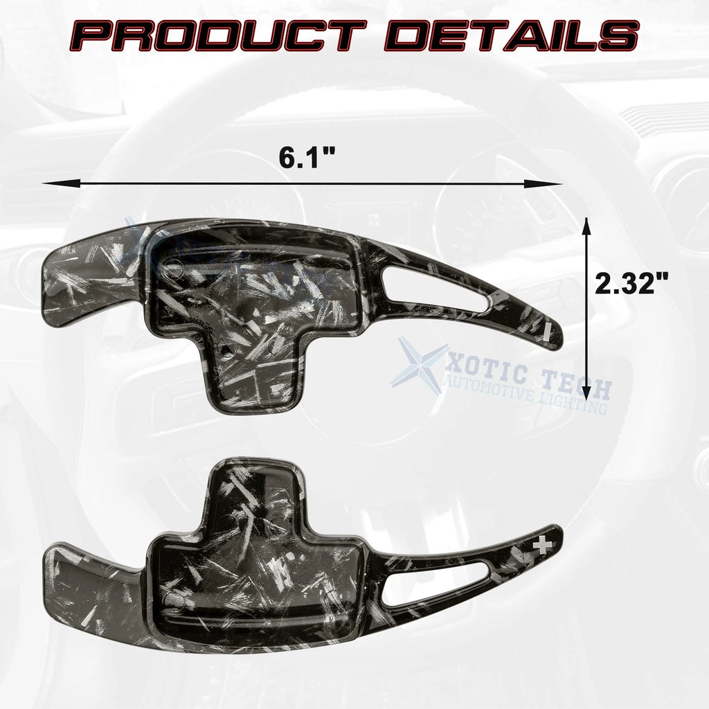 Black Forged ABS Paddle Shifter Extension for Mercedes-Benz (2019-2024)