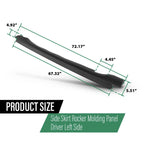 Rocker Molding Panel for Jeep Cherokee (2014–2022) Left Driver Side