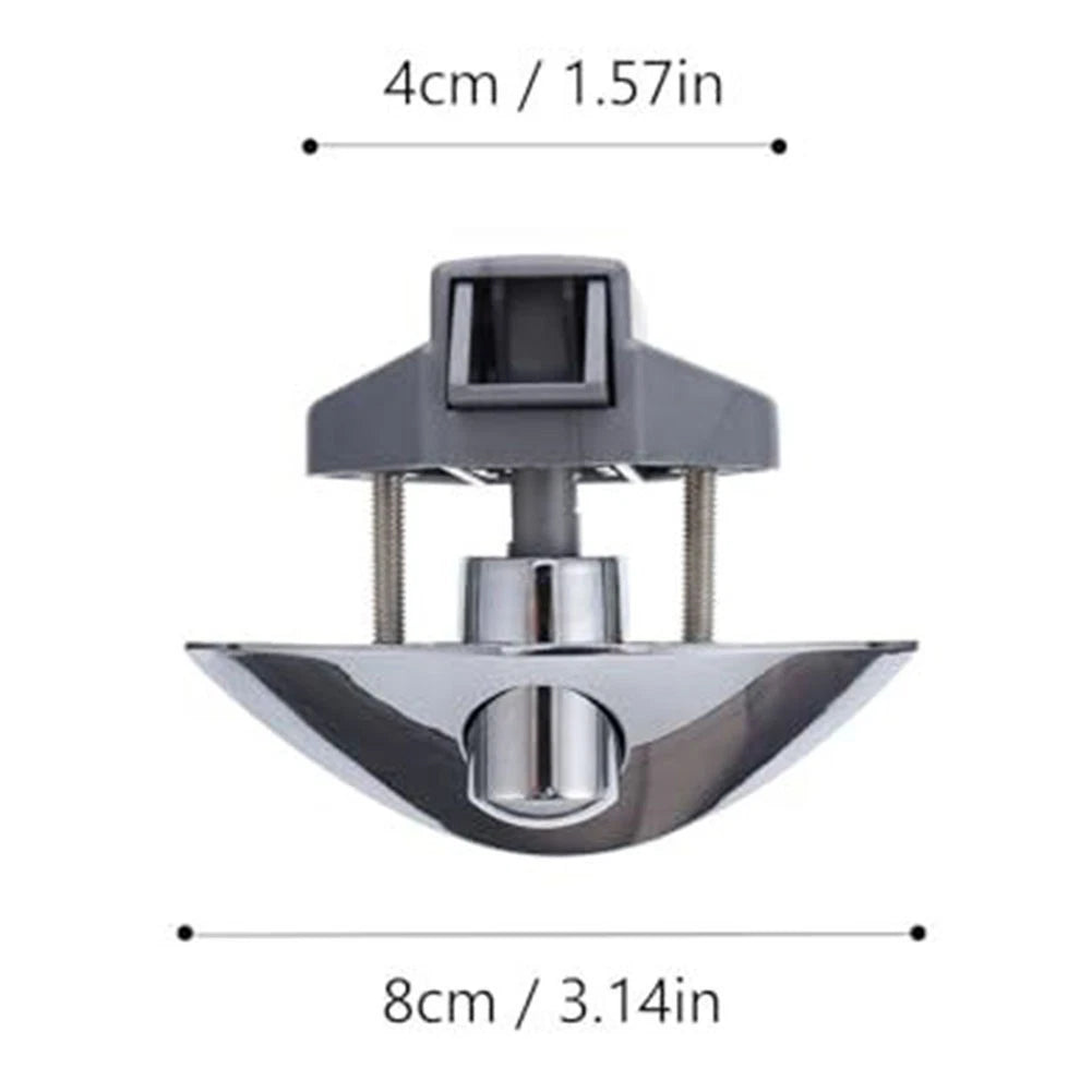 Push Button Cabinet Latch Lock for RV Camper Boat Auto (Zinc Alloy Nickel)