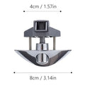Push Button Cabinet Latch Lock for RV Camper Boat Auto (Zinc Alloy Nickel)