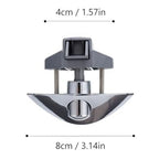 Push Button Cabinet Latch Lock for RV Camper Boat Auto (Zinc Alloy Nickel)