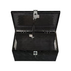 20 Inch Black Aluminum Tool Box for ATV Pickup Truck (Fits Most Models)