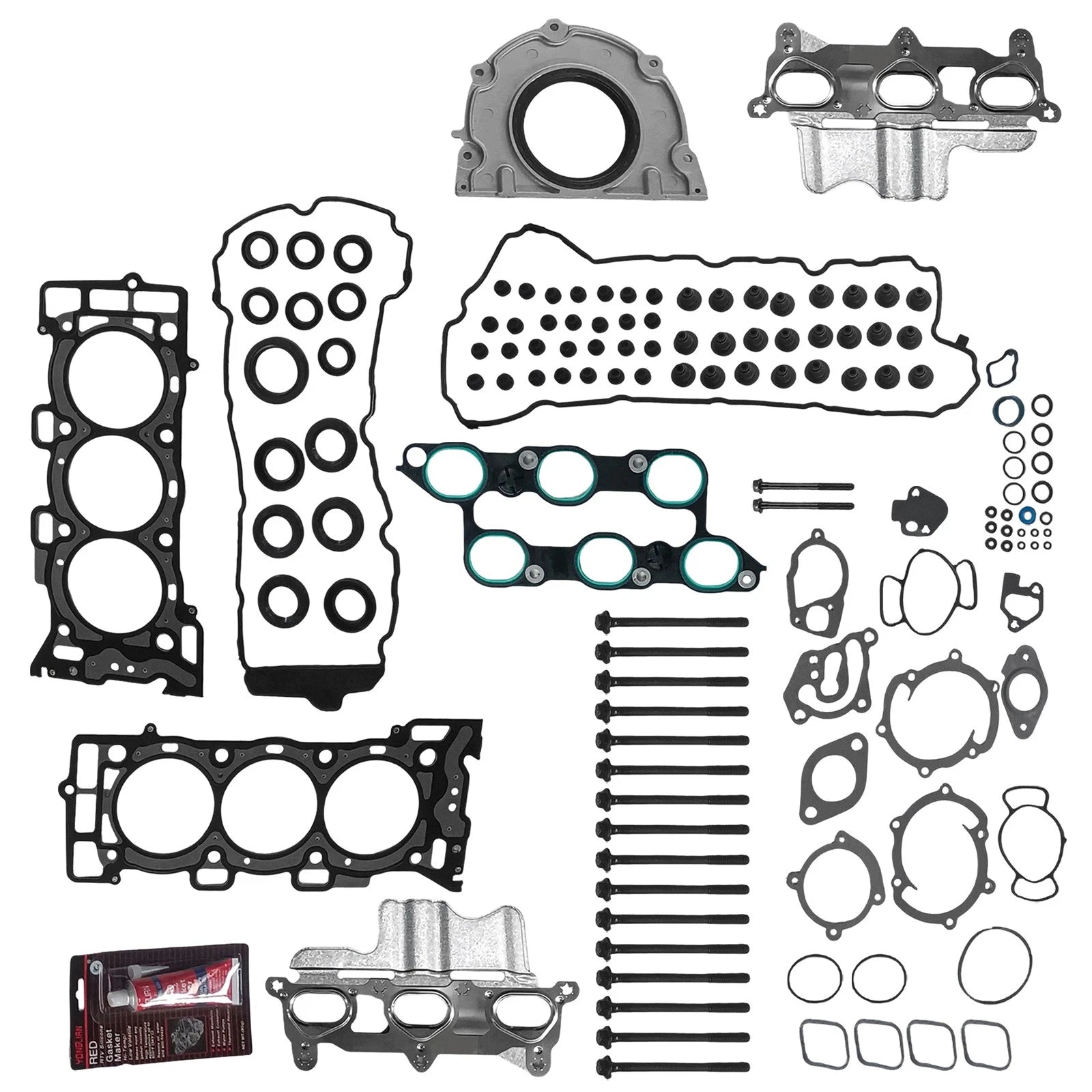 Full Gasket Set with Head Bolts for Buick Enclave GMC Chevrolet Saturn (2009–2016)