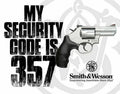 Tin Sign for Smith & Wesson My Security Code Is 357 (2480)