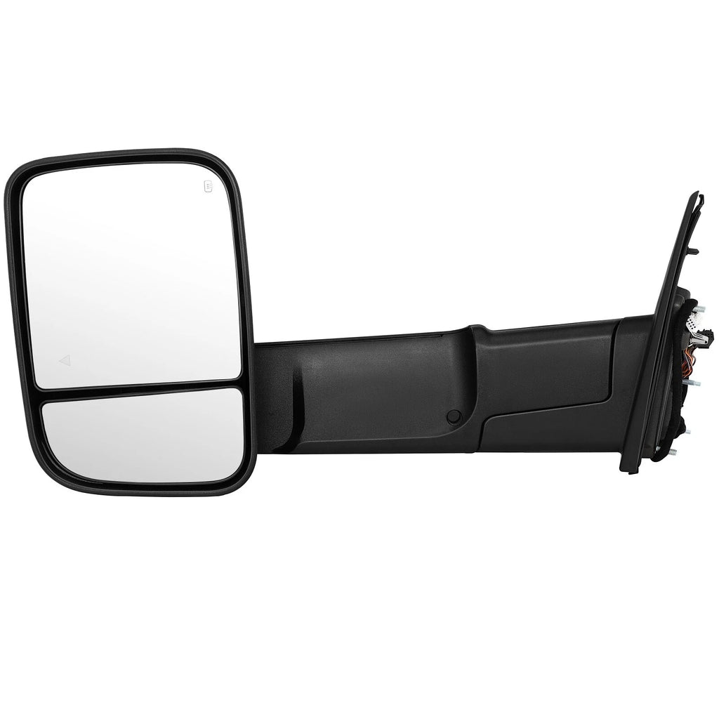Set of 2 Power Heated Puddle Light Towing Mirrors for Dodge Ram 1500 (2019–2022)