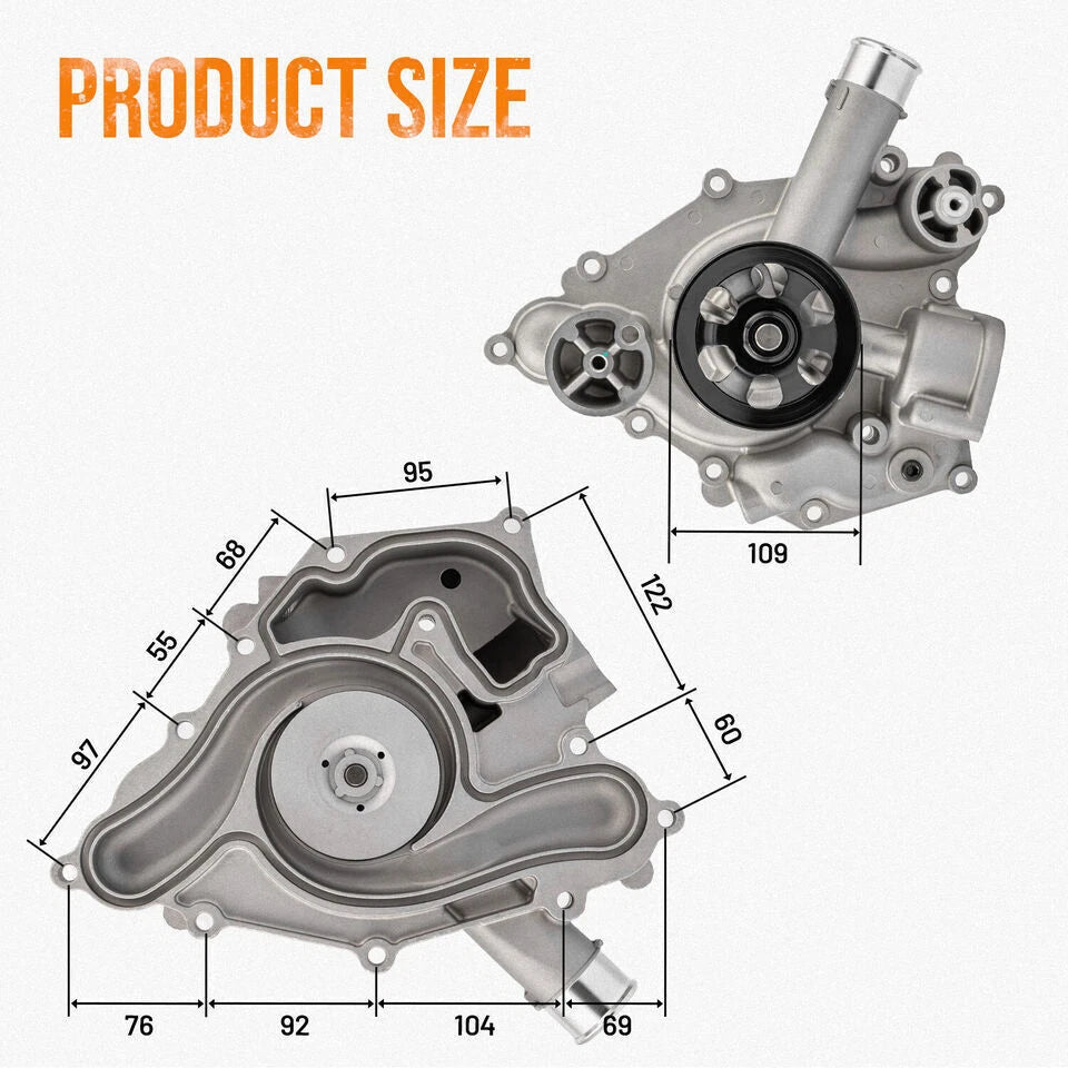 Water Pump for Jeep Grand Cherokee, Dodge Charger, Chrysler 300 (2011–2020)