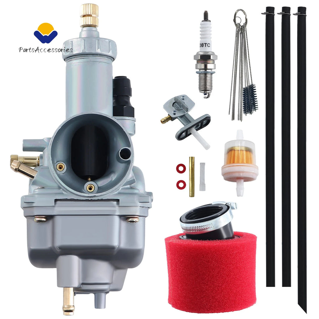 Carburetor with Air Filter & Fuel Filter for Kawasaki Bayou 220 KLF220A (1988–2002)