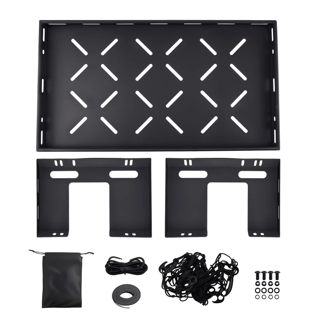Black Steel Cargo Basket for Jeep Wrangler JK JL (2007–2026) Unlimited 4-Door