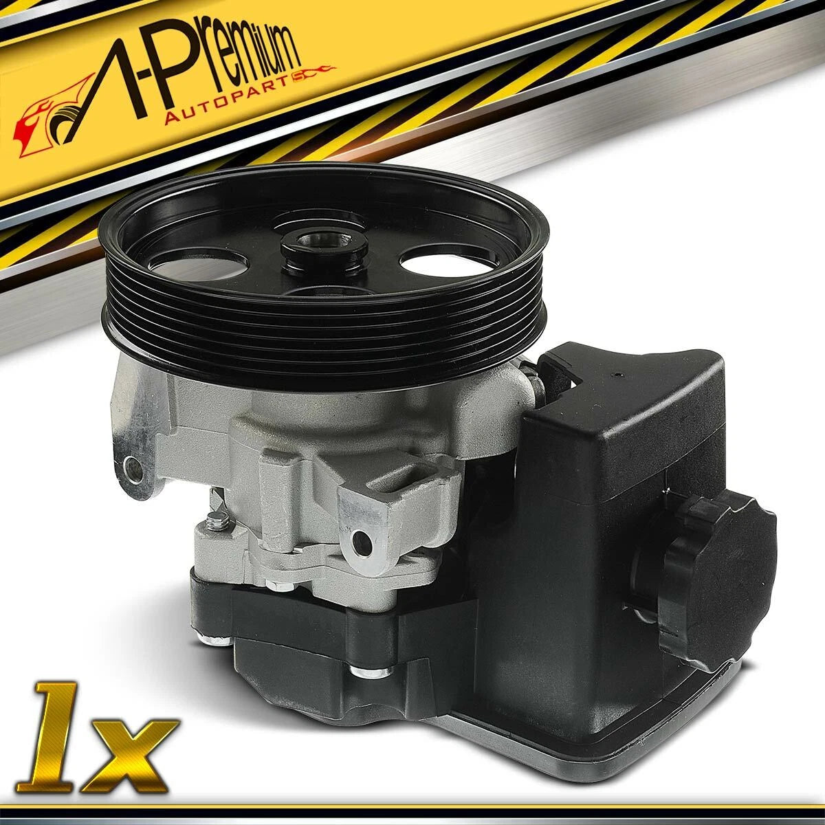 Power Steering Pump with Pulley & Reservoir for Mercedes-Benz C230 C320 (2003–2009)