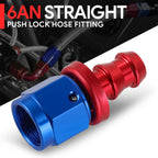 AN6 Straight Swivel Oil/Fuel Line Hose End Push-On Male Fitting