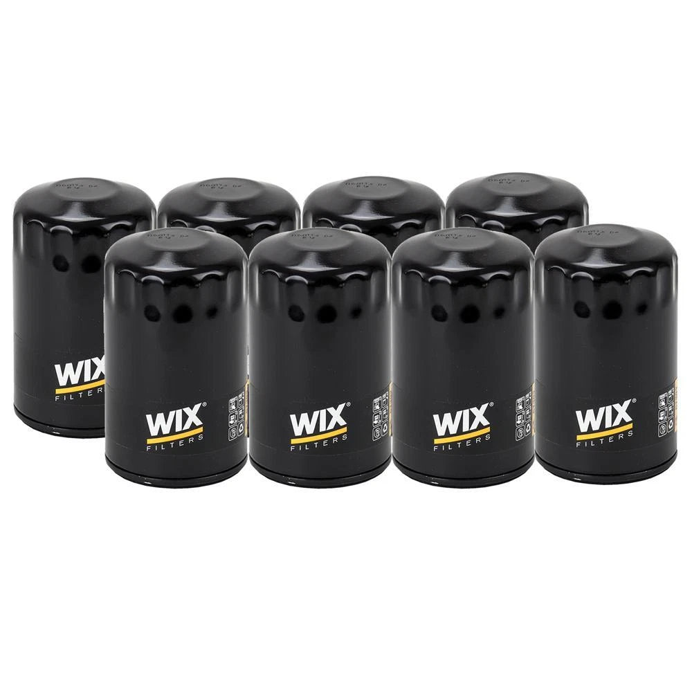 Set of 8 Wix 51393 Engine Oil Filter Kit for (Spin-On)