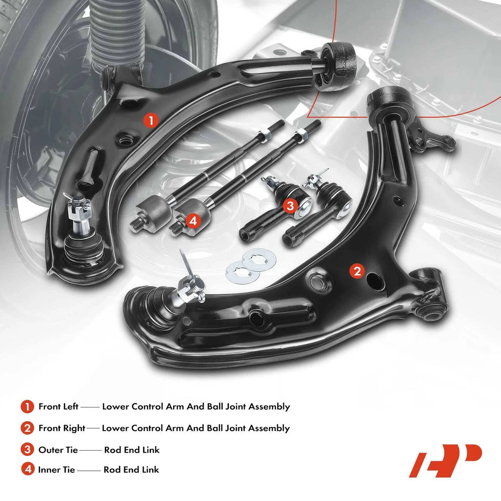 6X Front Control Arm with Ball Joint for Nissan Sentra (2000-2006)