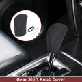 1 Pc Gear Shift Knob Cover for Subaru Forester (2006–2012) Black Blue Faux Leather