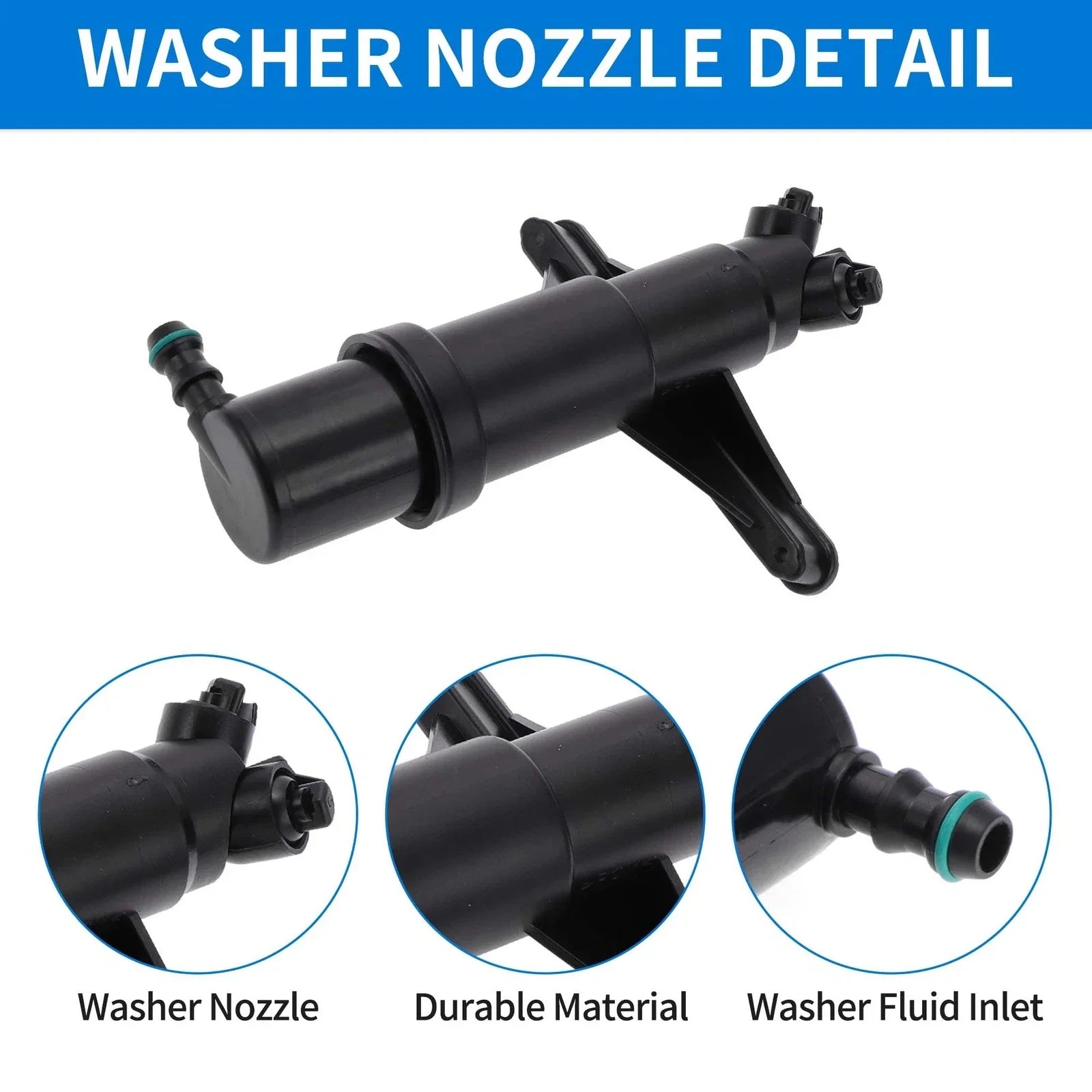 Front Left Right Headlight Washer Nozzle for BMW 525i 550i 535xi