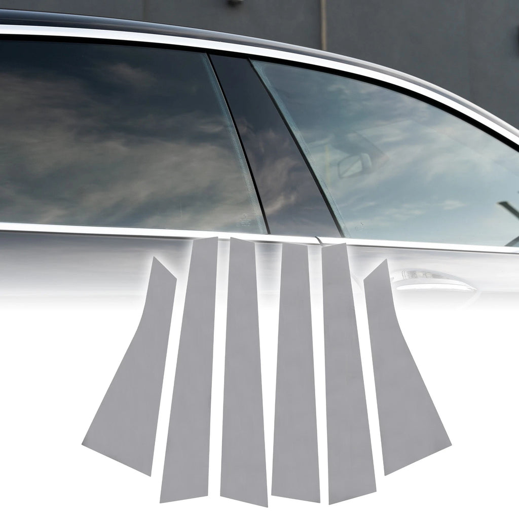 Set of 6 Car Pillar Window Trim Covers for Chevrolet Impala (2006–2013) Chrome