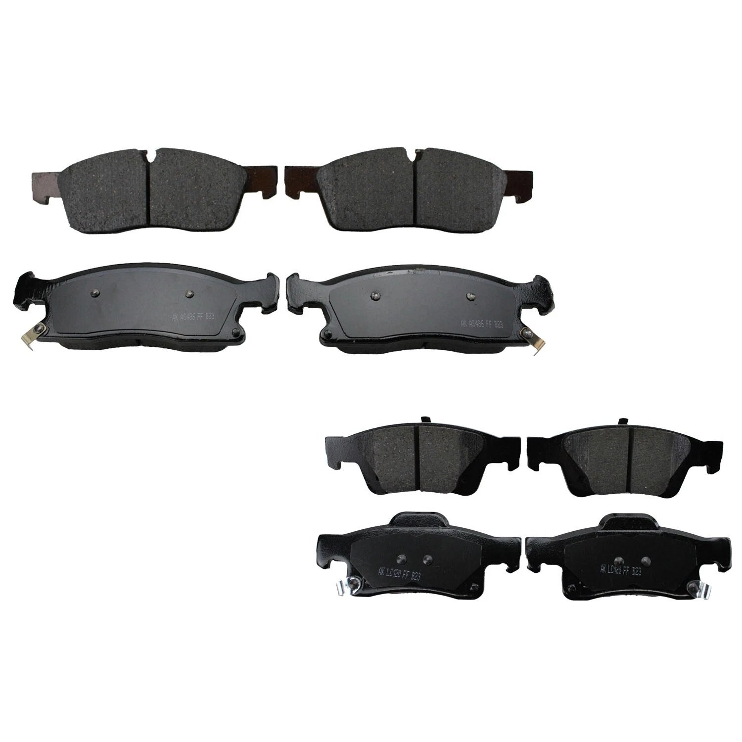 Akebono ProACT Ceramic Disc Brake Pad Kit for Durango Grand Cherokee (2011–2020)