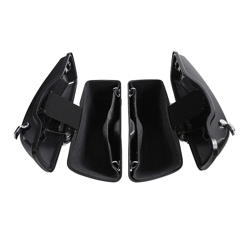 Hard Saddlebags for Harley Touring Electra Glide (2014–2024) Black Denim