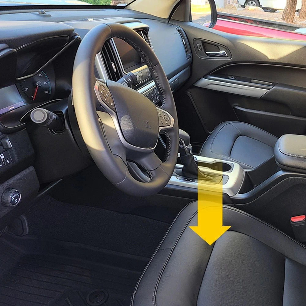 Lower Seat Cover for Chevrolet Colorado ZR2 (2015–2022) Black Microfiber Leather