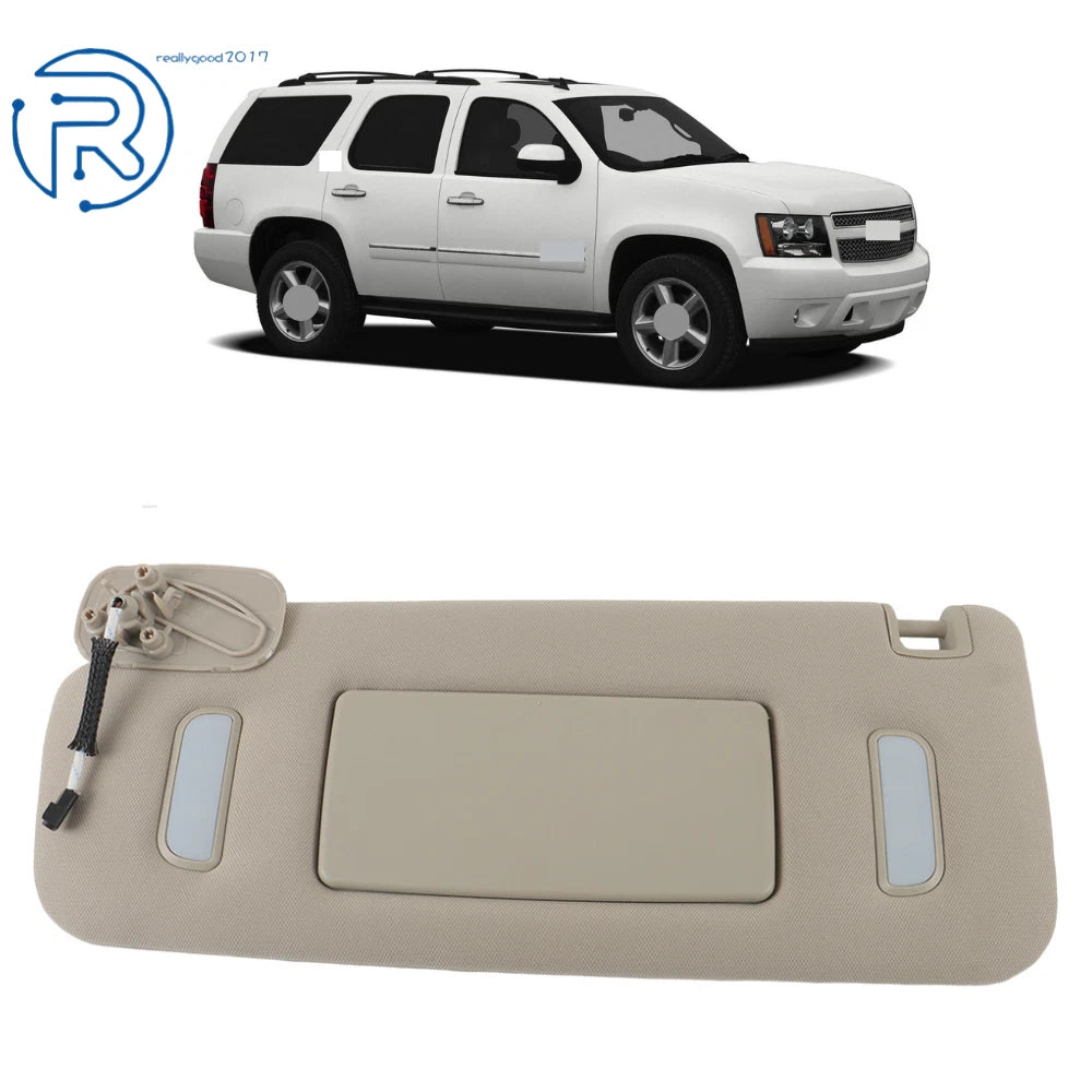 Driver Left Sun Visor for Silverado Tahoe Yukon Suburban (2007–2014)