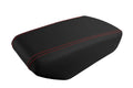 Leather Console Lid Armrest Cover for Nissan Maxima (2016–2021) Red Stitch
